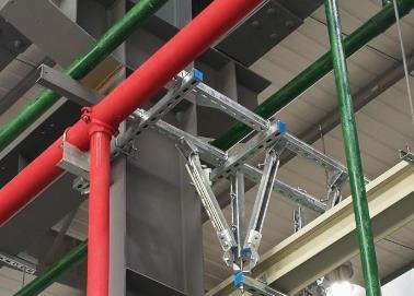 永福该抗震支架的整体式支吊架结构协调性好
